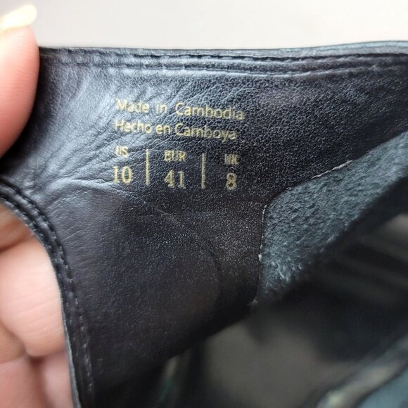 Aldo Women's Black Leather Open-Toe Block Heeled Sandals With Ankle Strap Size 1 - Picture 10 of 10